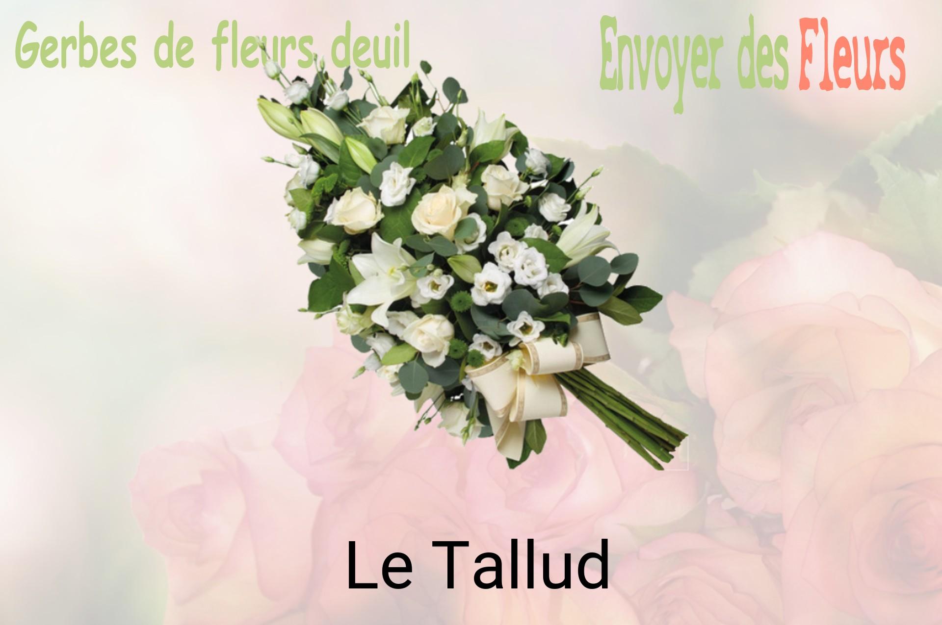 Gerbe de fleurs de deuil livrée à Le Tallud
